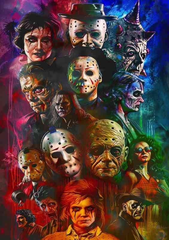 Movie poster of the most famous movie monsters