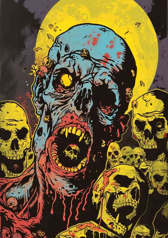 Movie posters skulls full moon