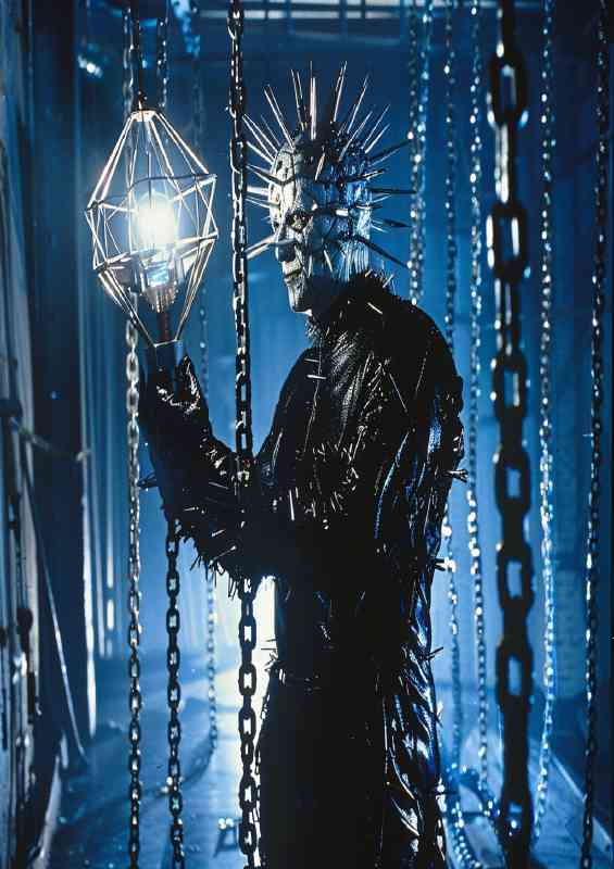Pinhead holding the light