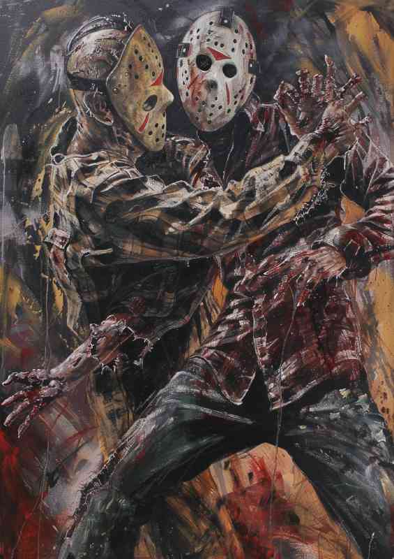 The most famous movie characters in horror painted