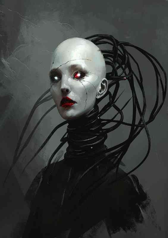head and shoulders portrait bio horror girl