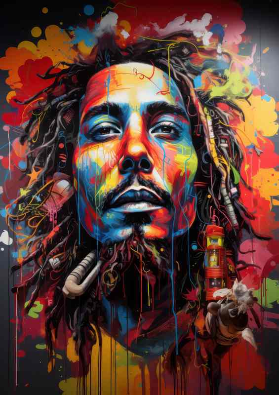 Bob Marley smoking