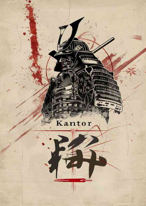 Dynamic poster Samurai art