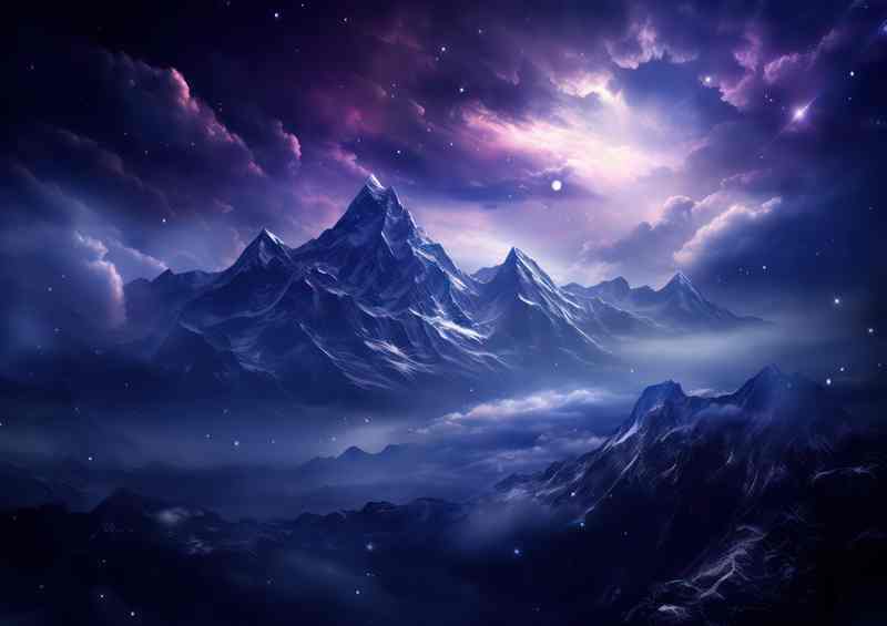 Nightime Mountain Gaze