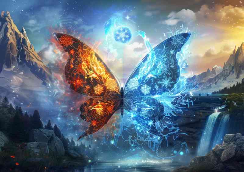 Stunning Illustration fantasy butterfly