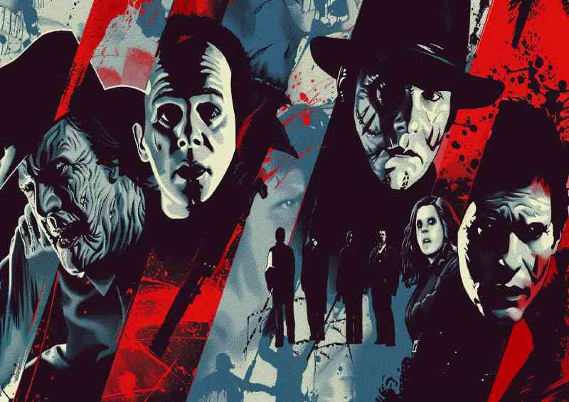 Movie poster famous horror movie evil