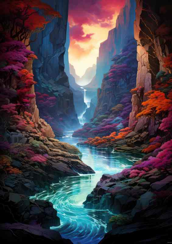 Enchanting Rainbow Falls
