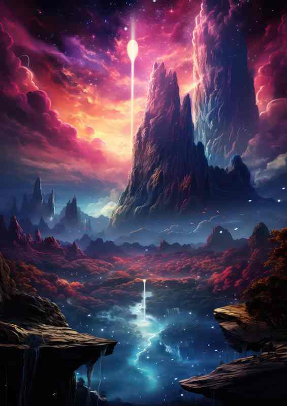 Enchanting Spectrum Spill Red Fire Sky