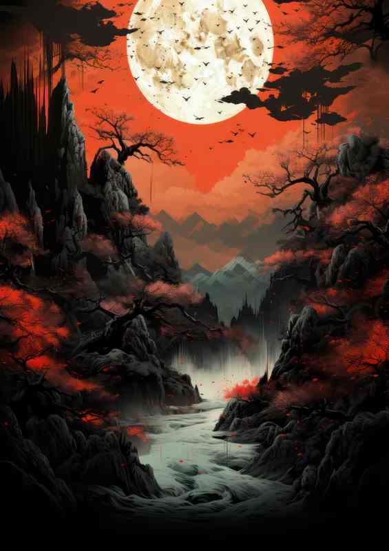 Japanese Forest and Mountain Mystery