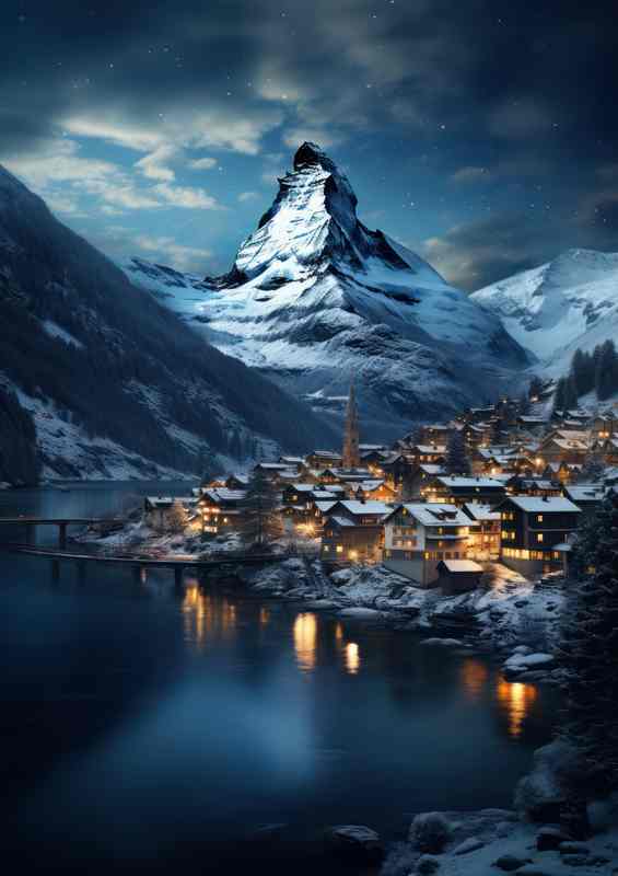 Majestic Matterhorn Vibrant Zurich City