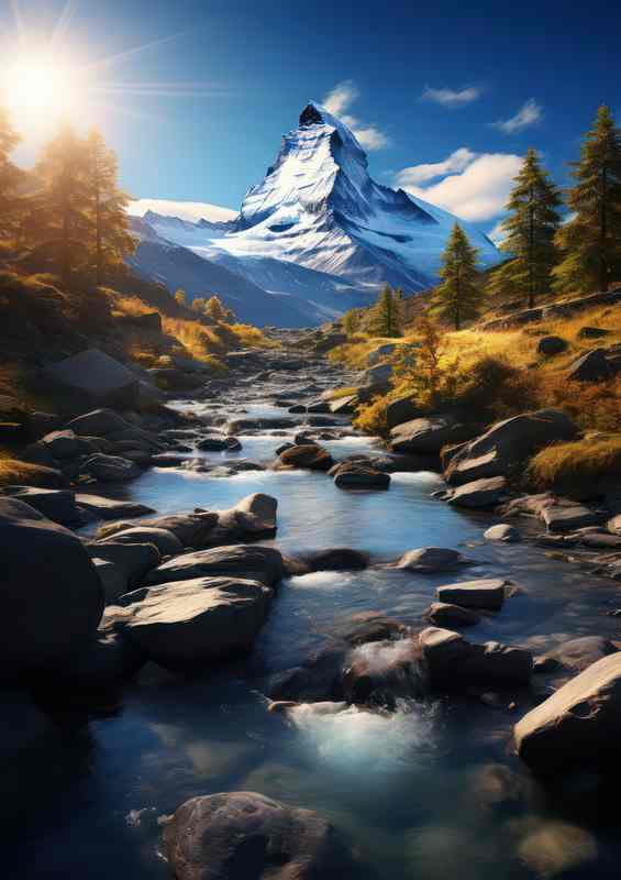 Matterhorn bathed in Evening Light