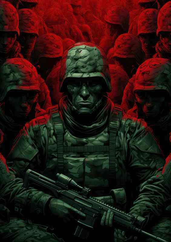 Army soilder game ready wepons choosen