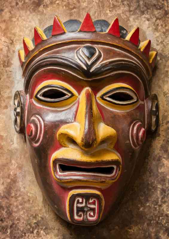 African style mask with great detail | Metal Poster