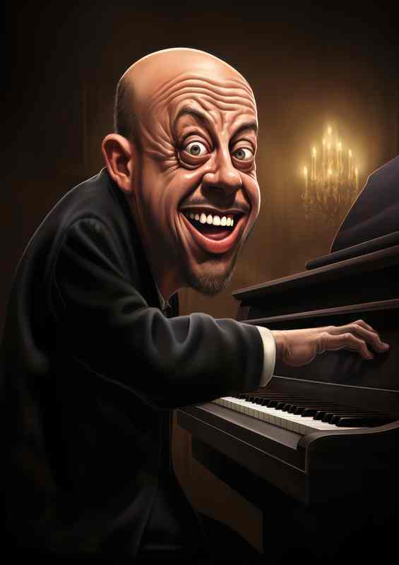 Caricature of Billy Joel