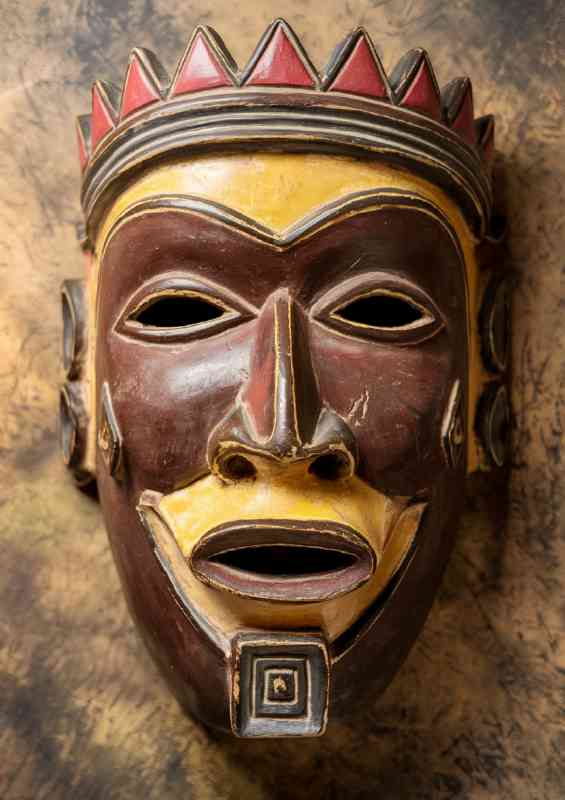 Detailed african style mask