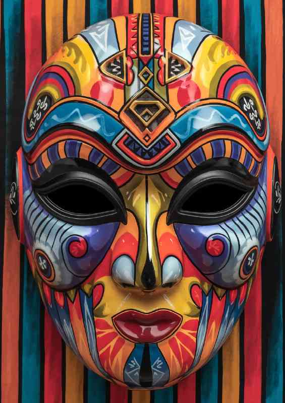 Intricately designed mask