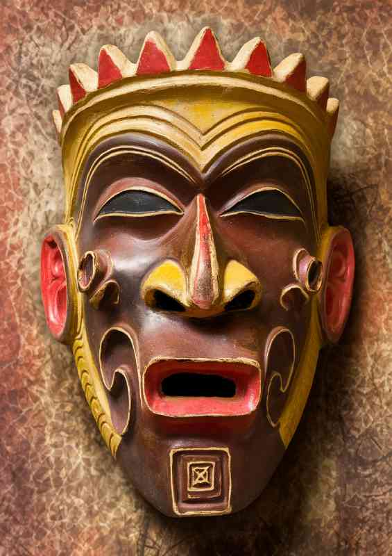 Mask with great details african style