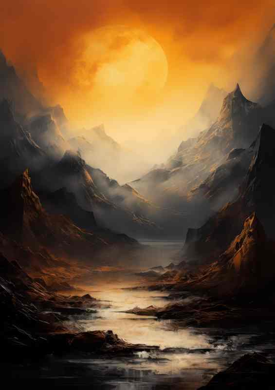 Peaceful Mountain and Mists