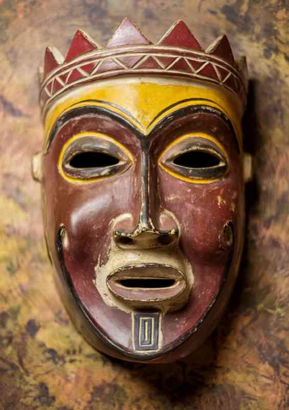 Vibrant african style mask