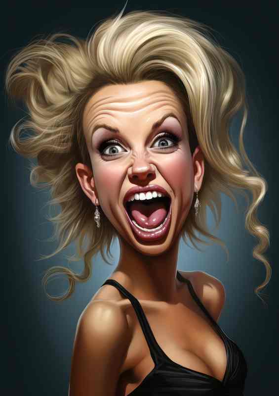 Caricature of Britney spears