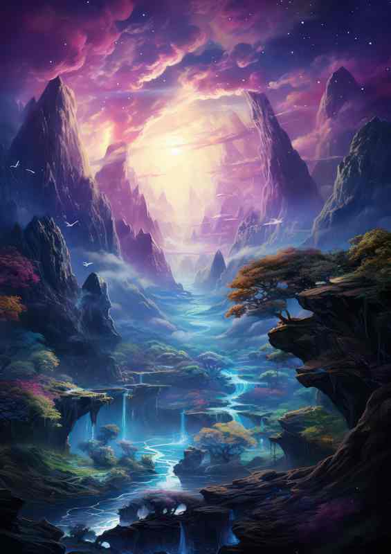 Whimsical Waterfall Wonders In The Mountains