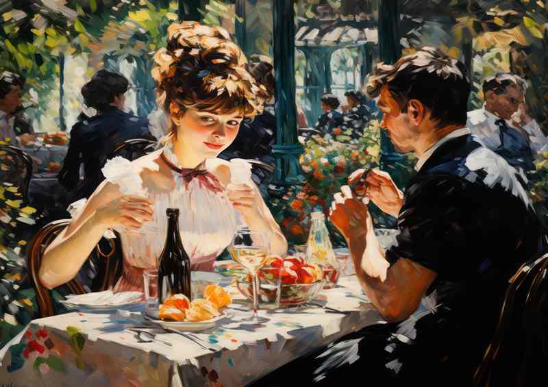 A Glimpse of Parisian Life at Cafe