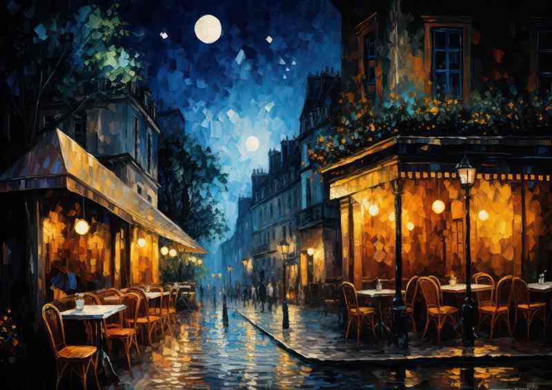 Candlelit Mystique Surrounds the Midnight Cafe Scene