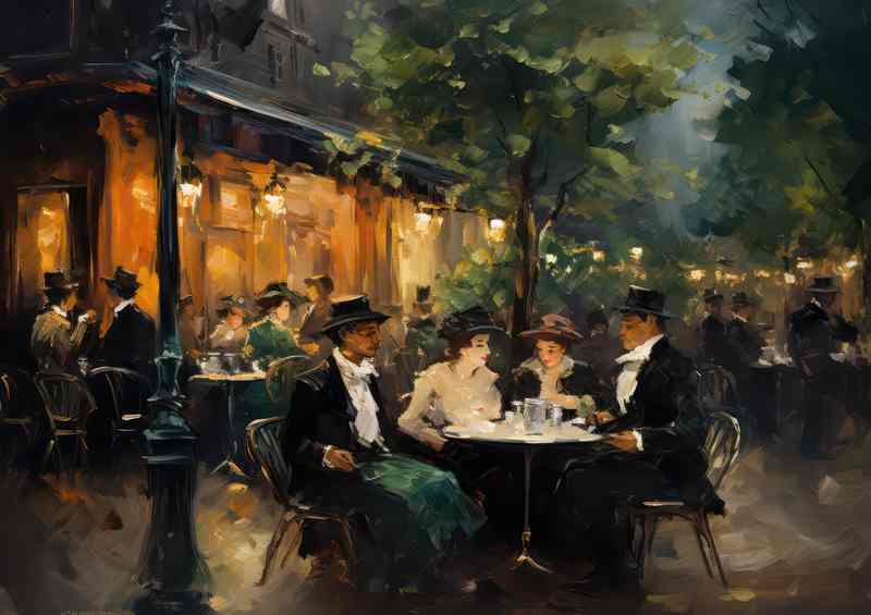 Cobblestone Whispers Around a French Cafe