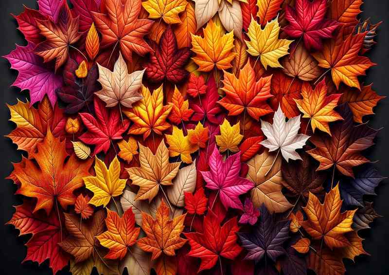 Autumn Hue Variations - Metal Poster
