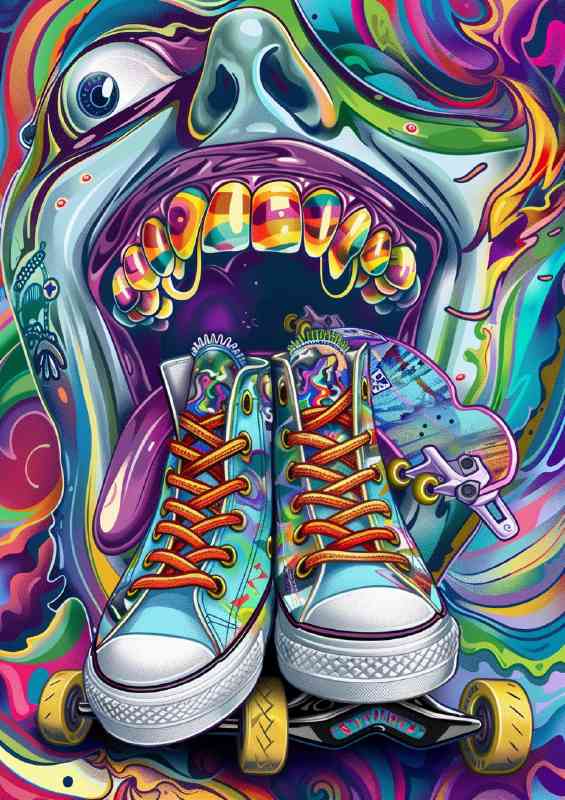 Open mouth surreal art