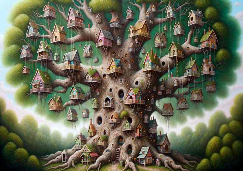 Whimsical Woodland a grand old tree its branches