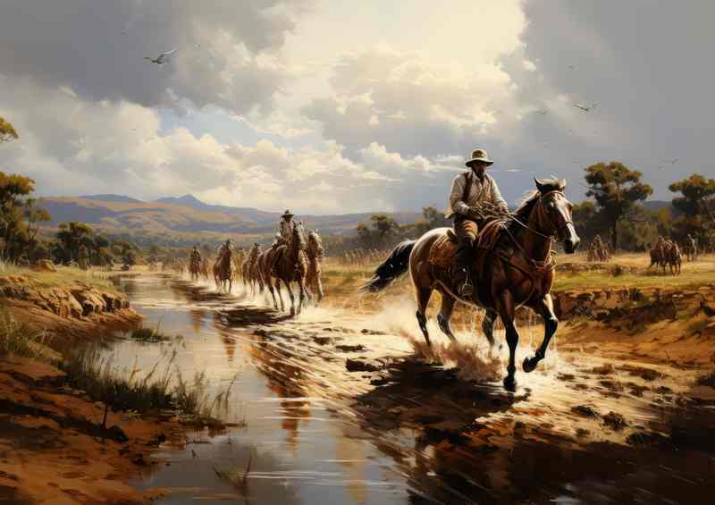 Horses Under the Azure Sky
