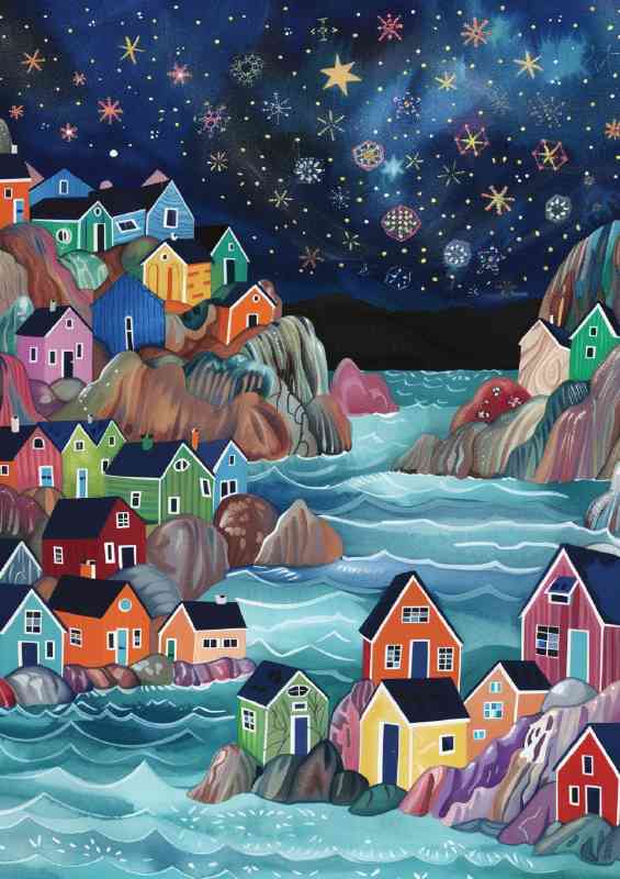 Stunning village on the cliff edge