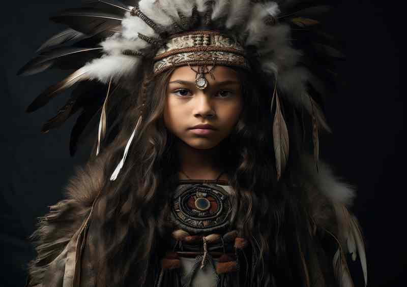 Resilient Rhythms Native Indians Metal Poster