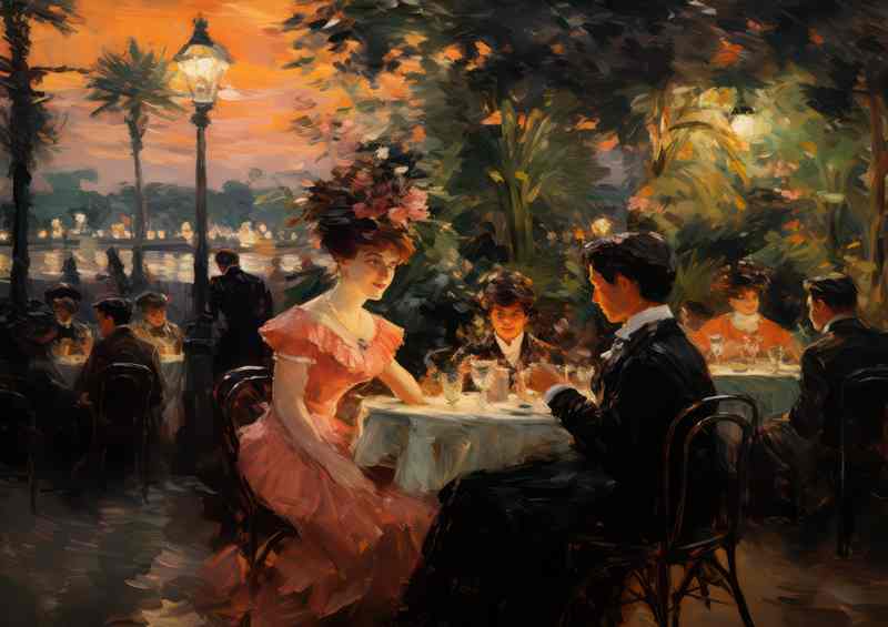 Rustic Charm Captured in French Cafe Scene