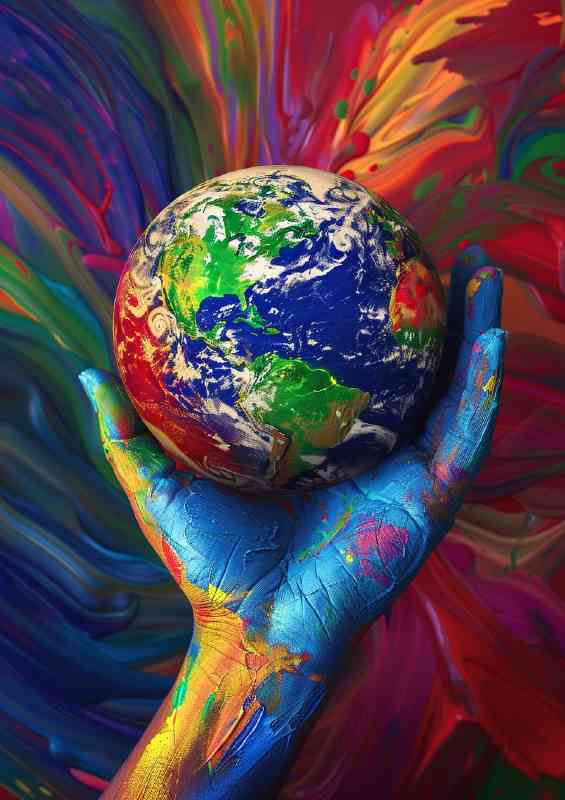 world in your hands drawing