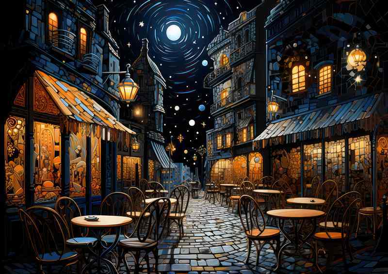 Under Celestial Canopy Midnight Cafe Whispers Secrets
