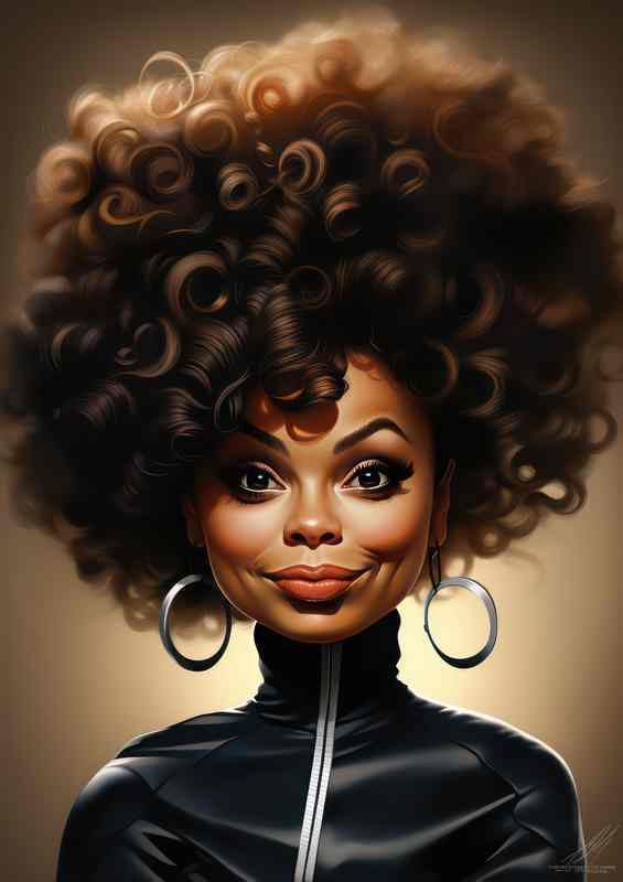 Caricature of Janet Jackson