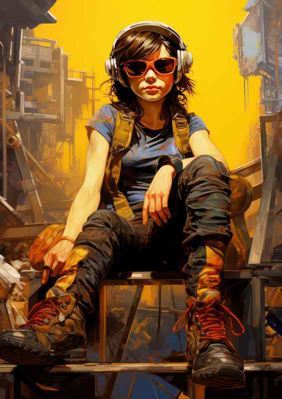 Artistic Expression Womans Dripping Paint