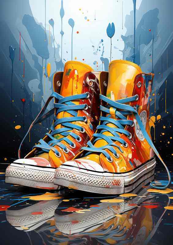 Bold Sneaker Palette Walks on Artistic Side