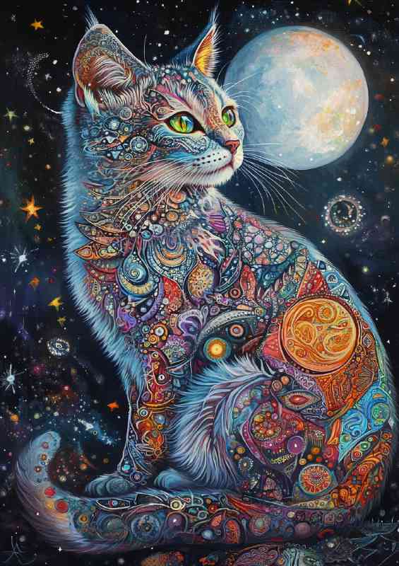 Full body cat intricate detailing