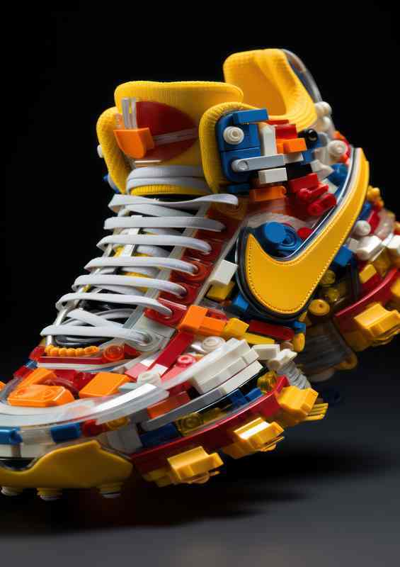 Bold Sneaker Palette Walks on Artistic bricks