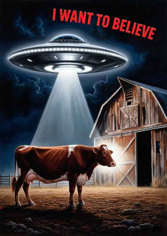 I want to belive cow and the ufo