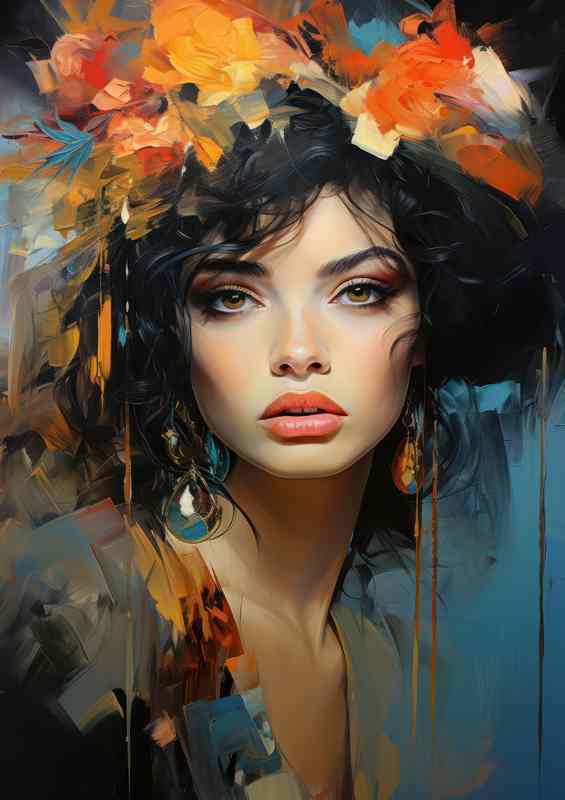 Colorful Creativity Flowing from Womans Hands