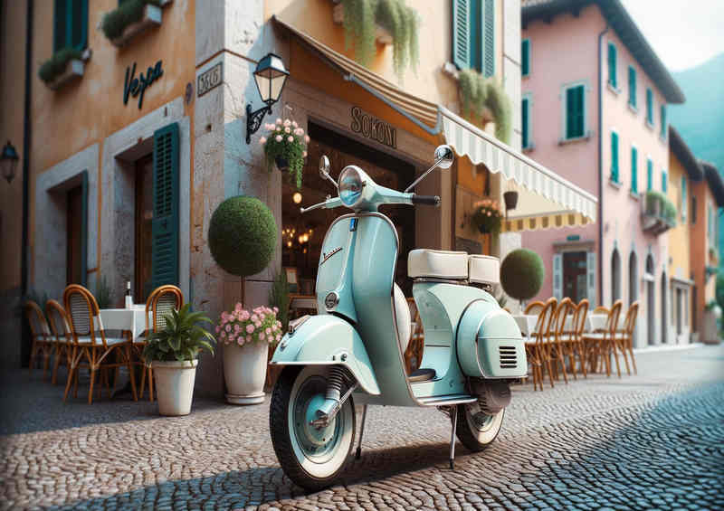 Italian Icon a classic Vespa scooter