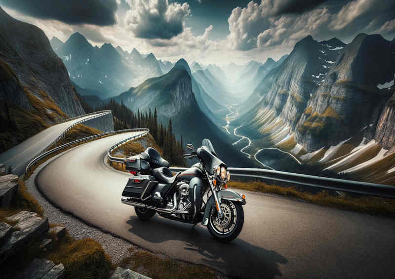 Mountain Majesty a Harley Davidson