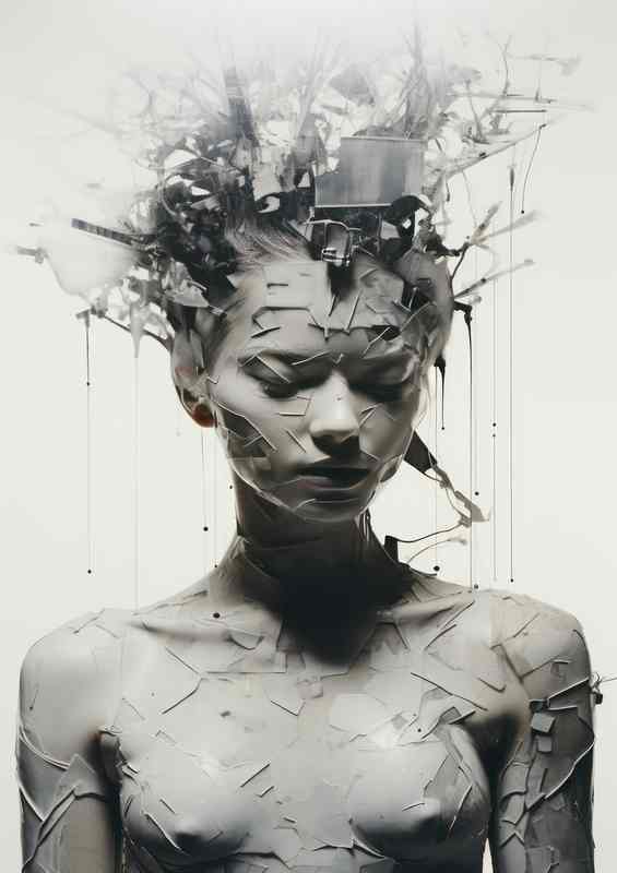 Enchanted Forest Whisper Womans Face Branches