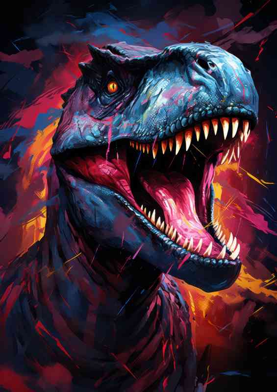 Trex the hunters of earth | Metal Poster