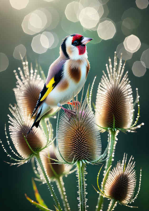 Goldfinch Elegance on Thistle