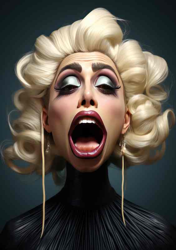 Caricature of Lady gaga